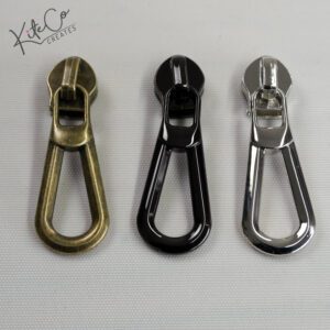 Droplet zipper pull