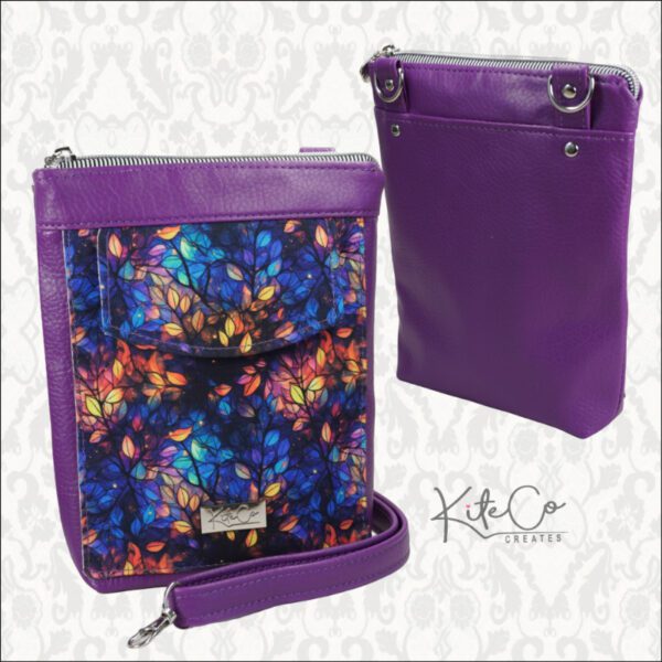 Purple crossbody bag