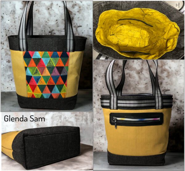 Yellow tote bag